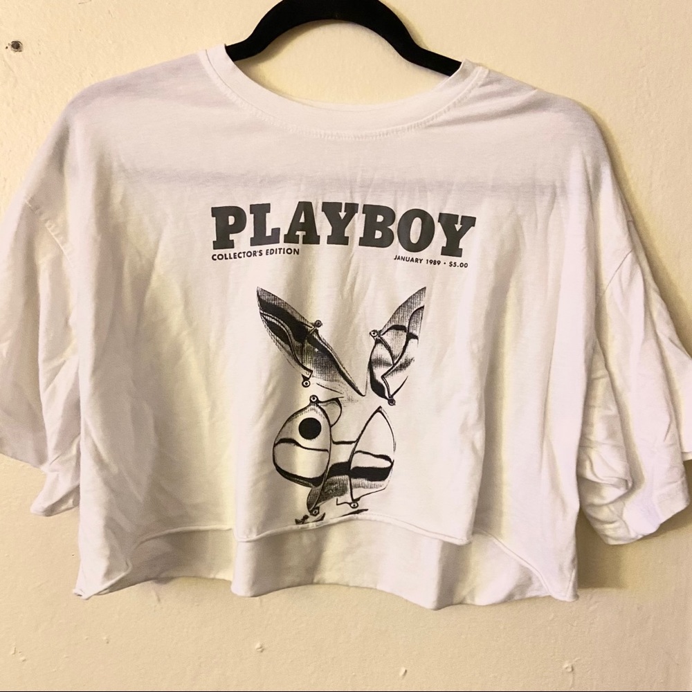 Missguided x Playboy cropped tee